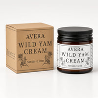 AVERA Wild Yam Cream for Hormonal Balance, Menopause, PMS & PCOS Support